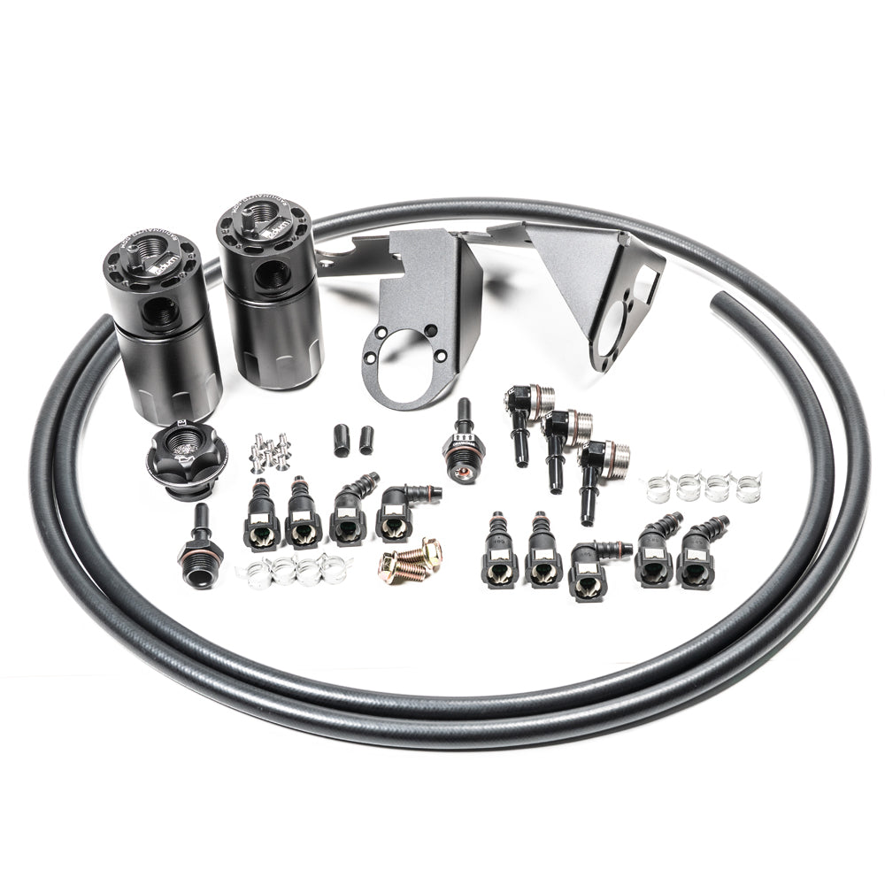 20-0787-FL Dual CCV Catch Can Kit, 05-13 Corvette