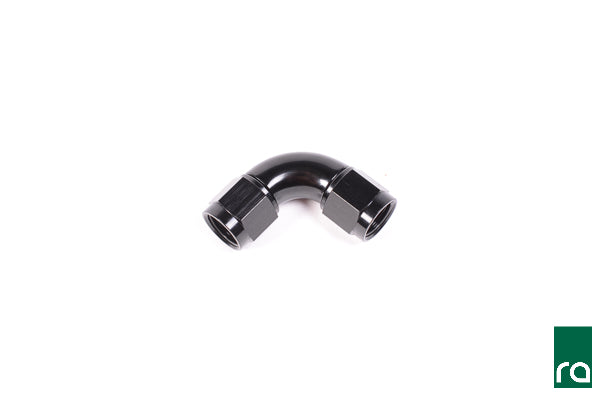 14-0268 6AN Coupler Female to Female 90 degree