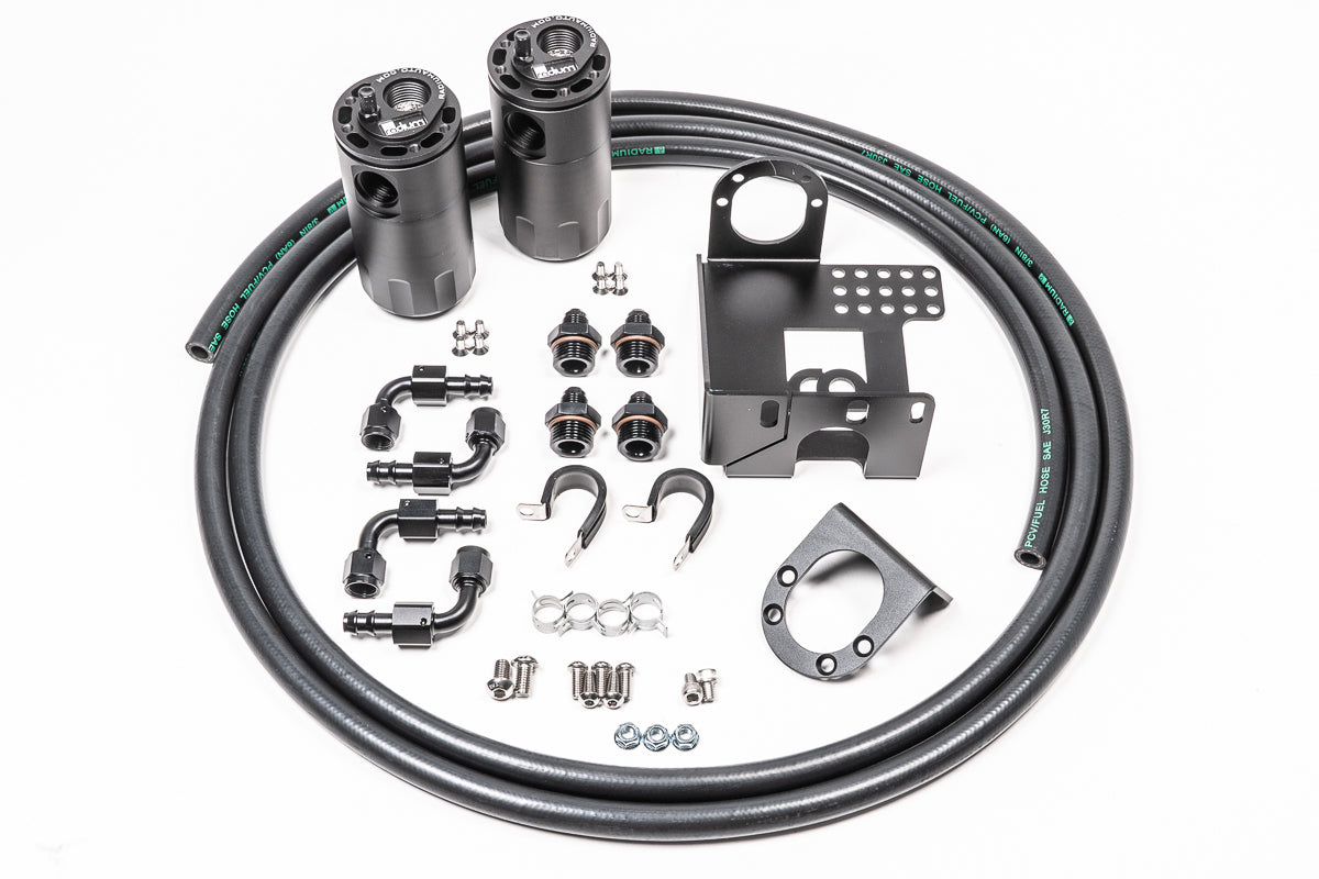 20-0337-FL Dual Catch Can Kit, 89-05 Mazda MX-5