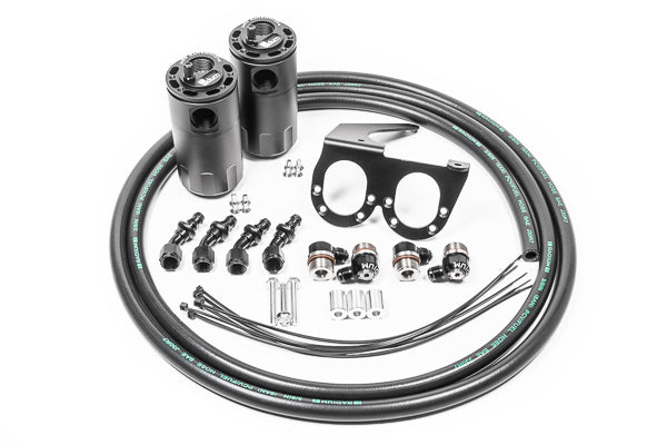 20-0555-FL Dual CCV Catch Can Kit, Nissan R35 GT-R