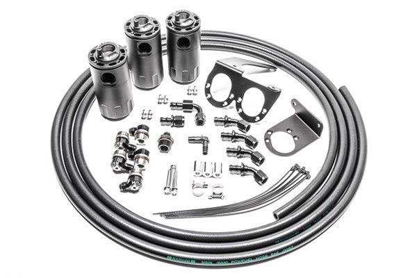 20-0566-FL Triple Catch Can Kit, Nissan R35 GT-R