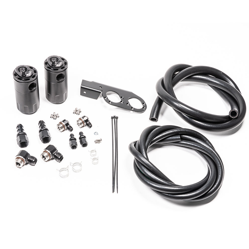 20-0729-FL Dual Catch Can Kit, Nissan V35 VQ35DE/HR