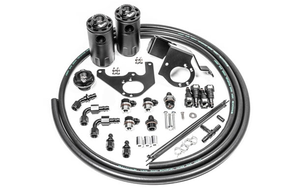 20-1564-FL Dual Catch Can Kit, 09-15 Cadillac CTS-V