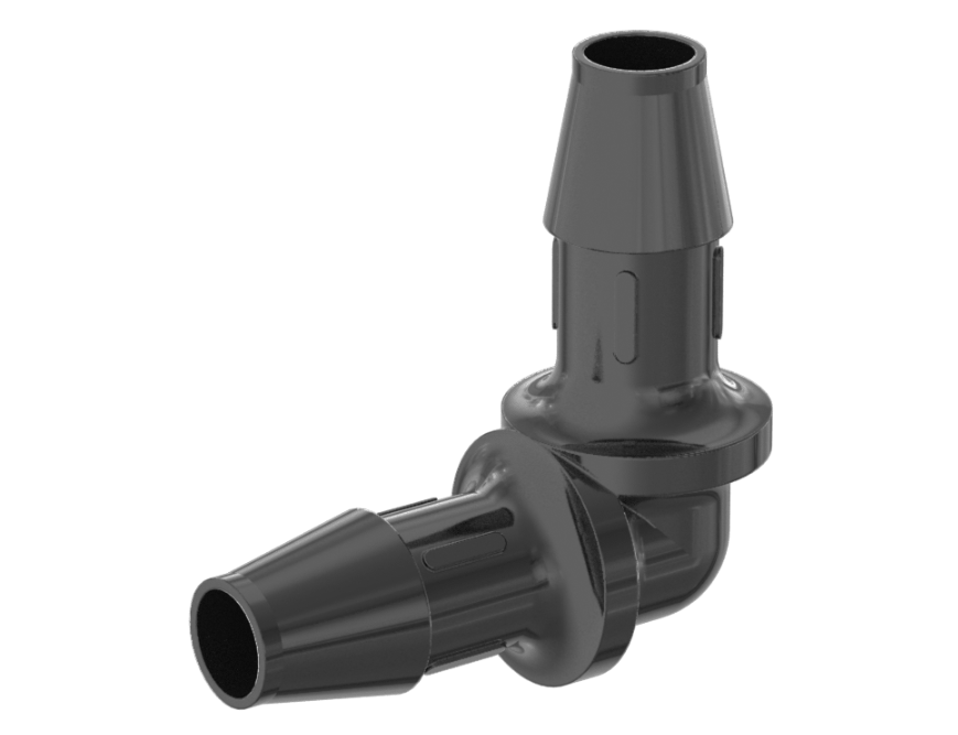 Hose Adapter, 3/8in, 90 Degree