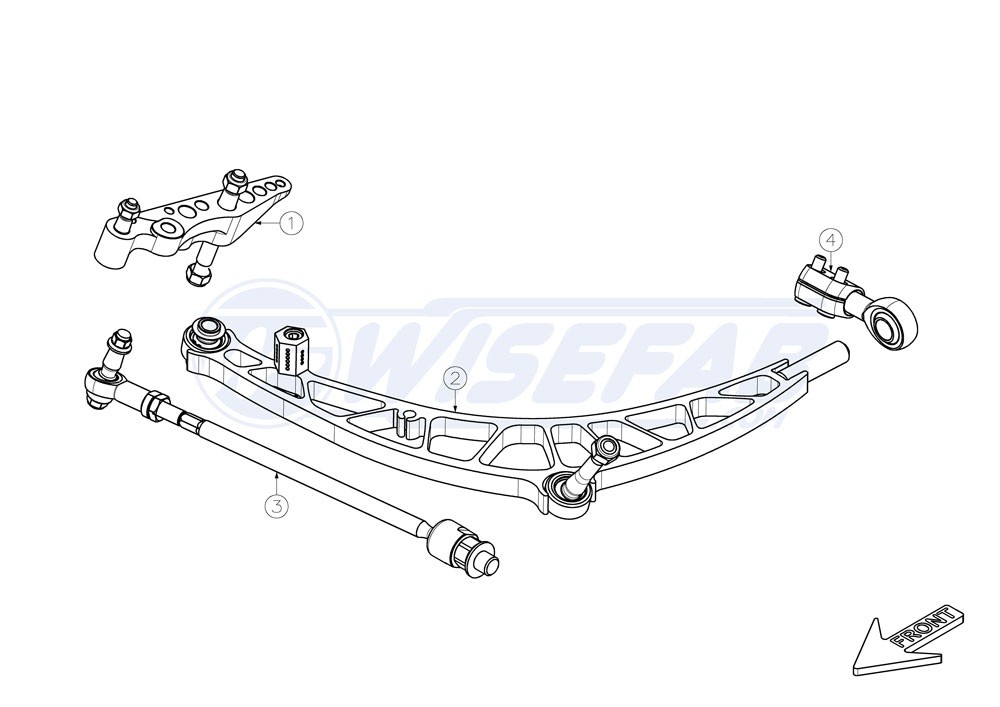 BMW E36 Front Narrow Drift Angle Lock Kit