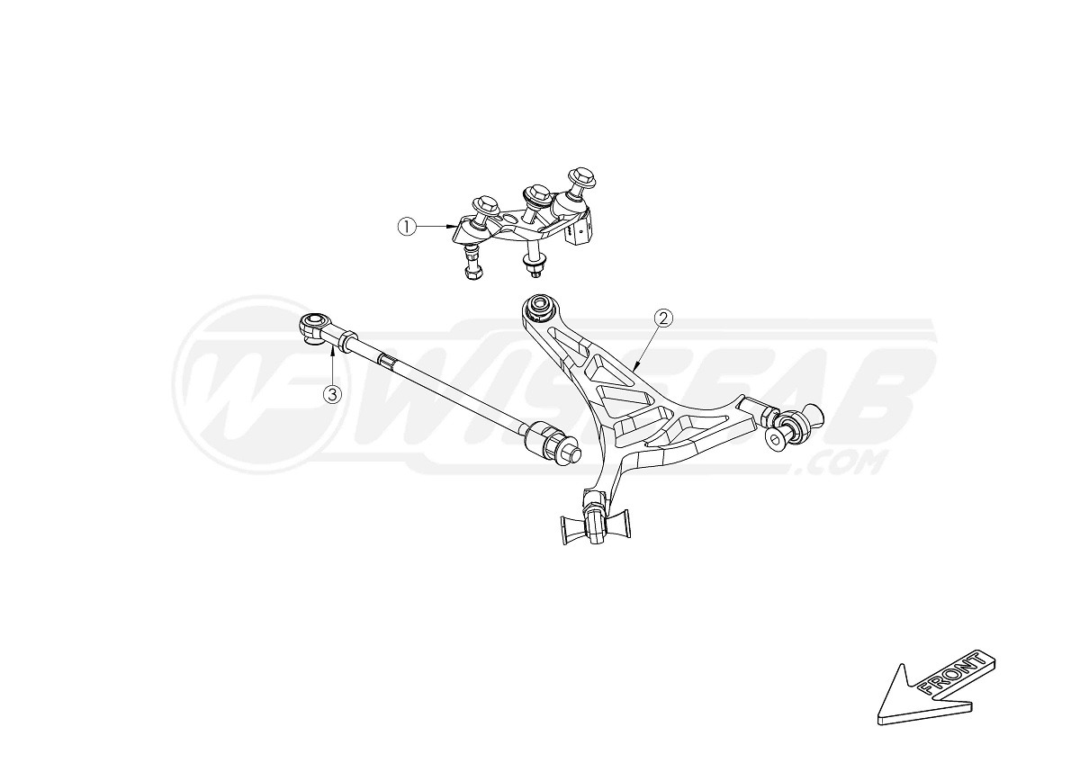BMW E90  E92   E81  E82 Front Narrow Drift Angle Lock Kit