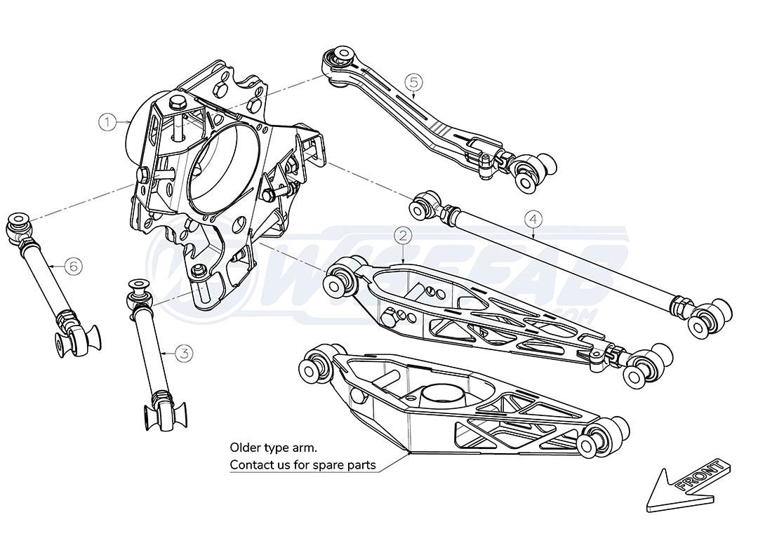 BMW F20  F21  F22  F30  F32  F33  F36 Rear Suspension Drop Knuckle Kit