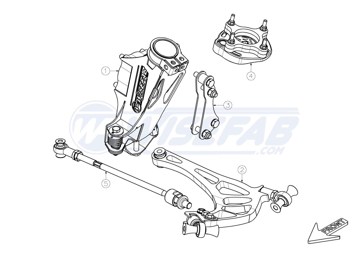 BMW G20 G42 Front Drift Angle Lock Kit
