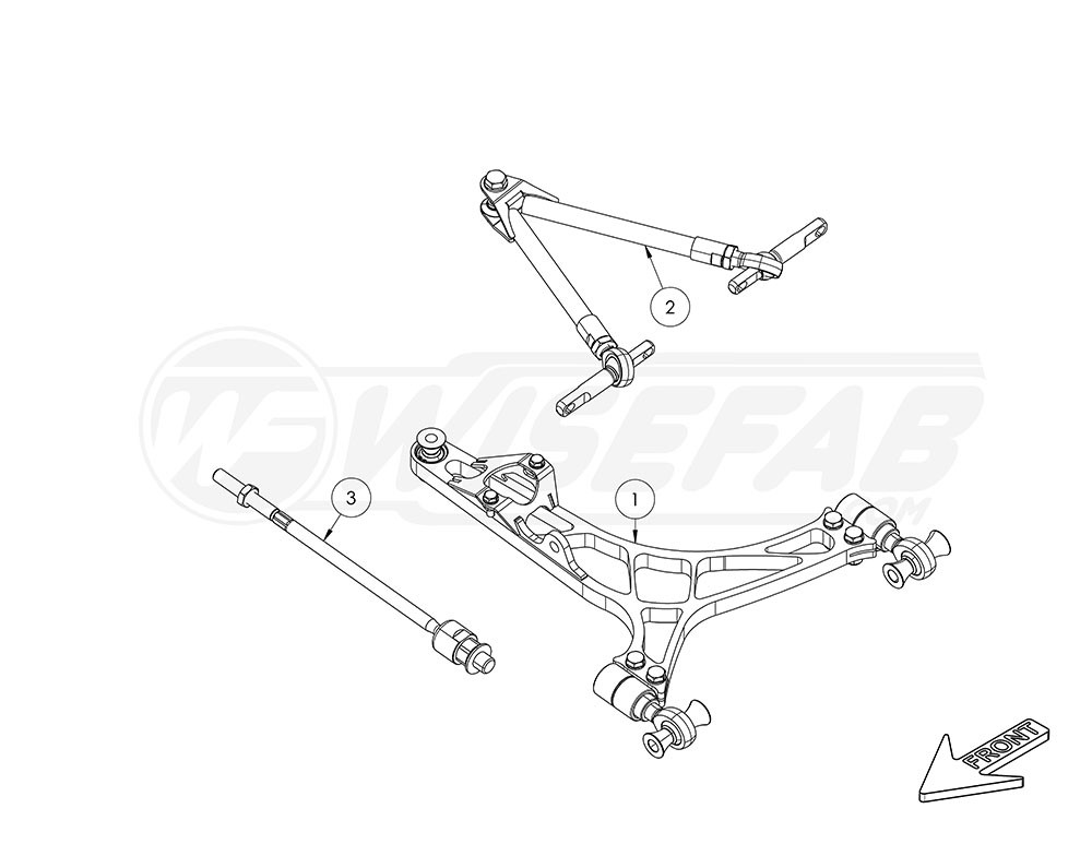 Chevrolet Corvette C5 C6 Front Drift Arms Kit