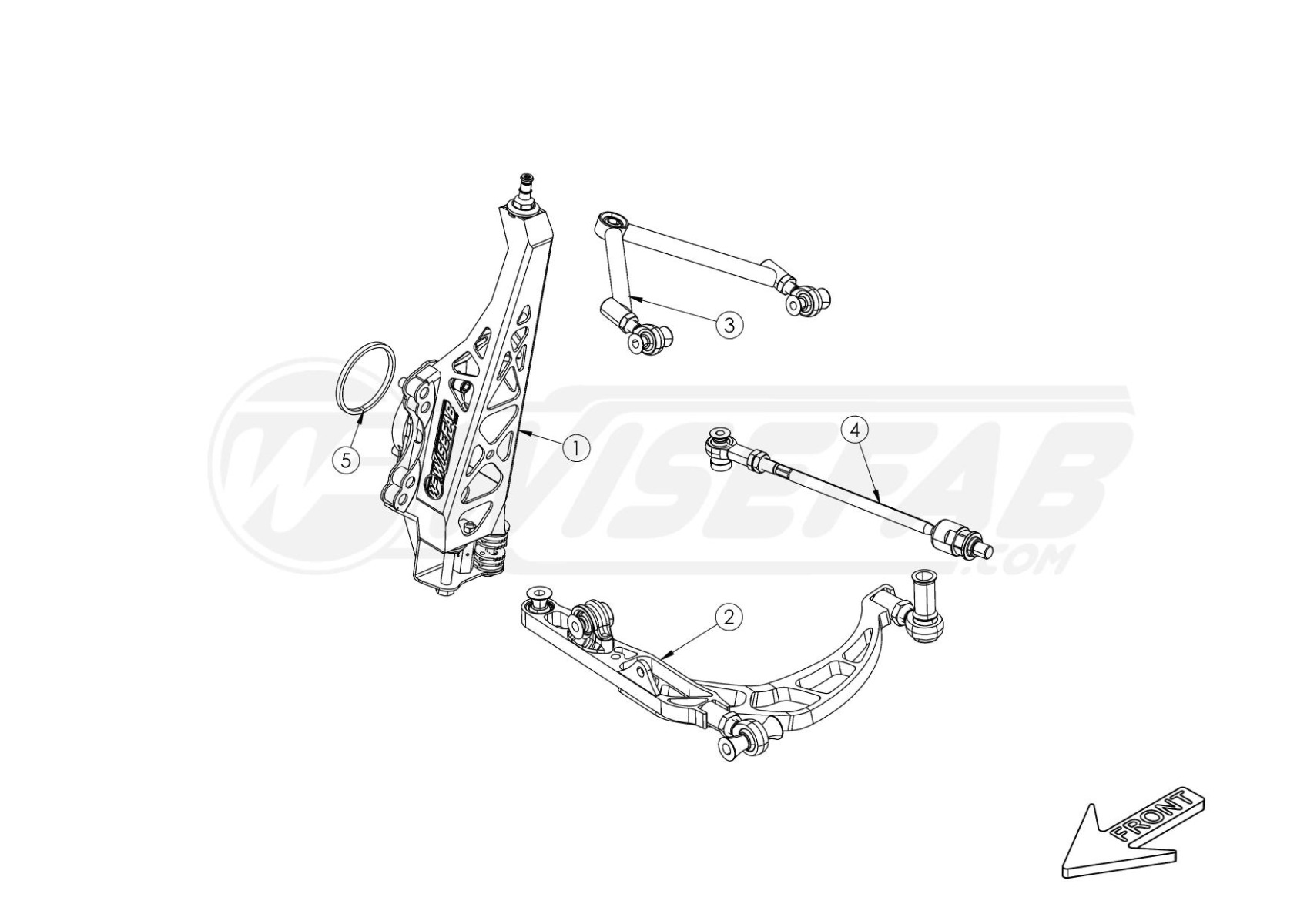 Nissan 350Z Front Narrow Drift Angle Lock Kit