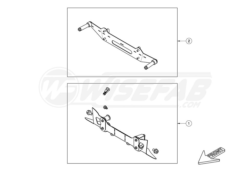 Nissan 350Z Front Rack Relocation Kit