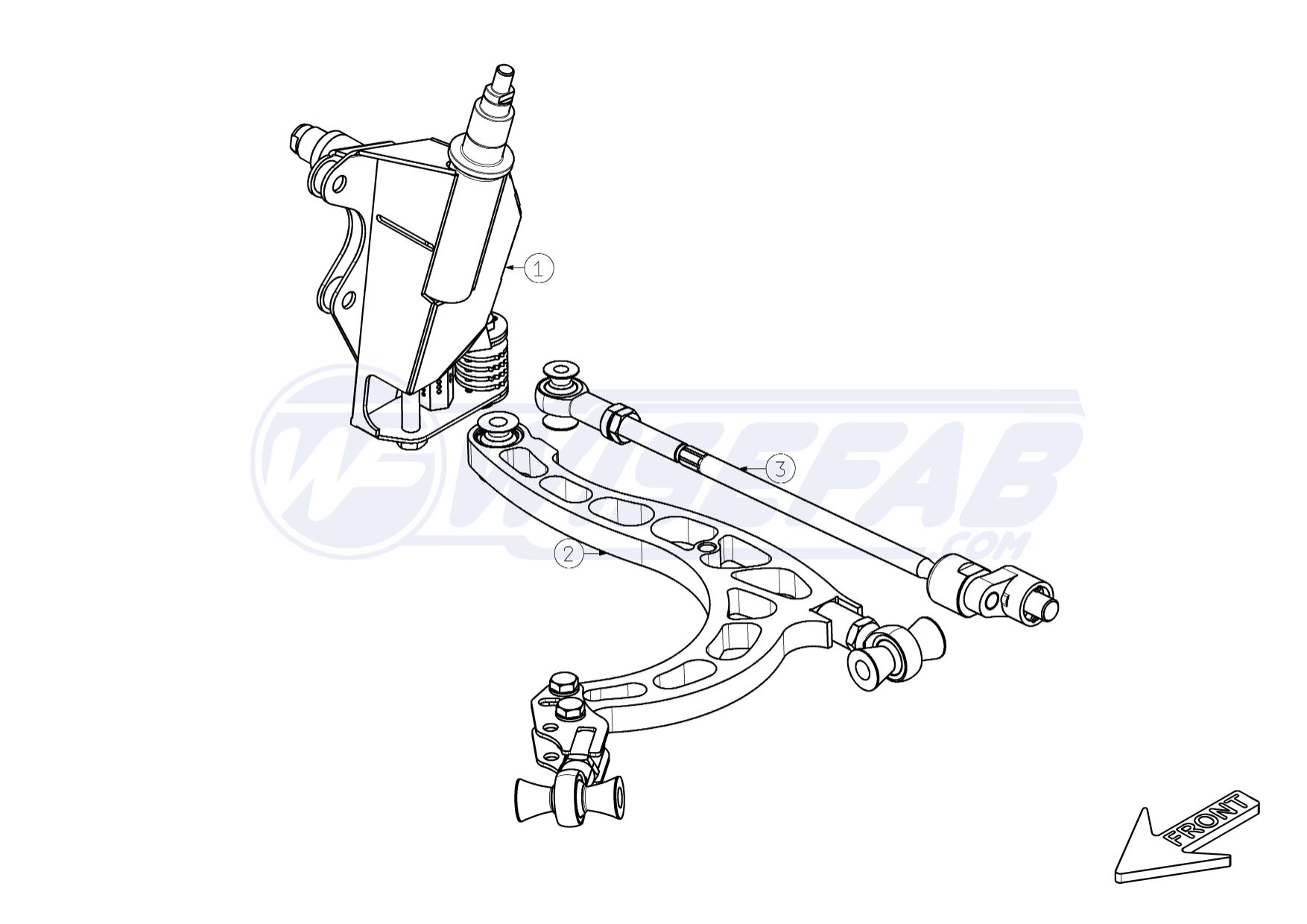 Nissan R32 Front Drift Angle Lock Kit without Upper Arms