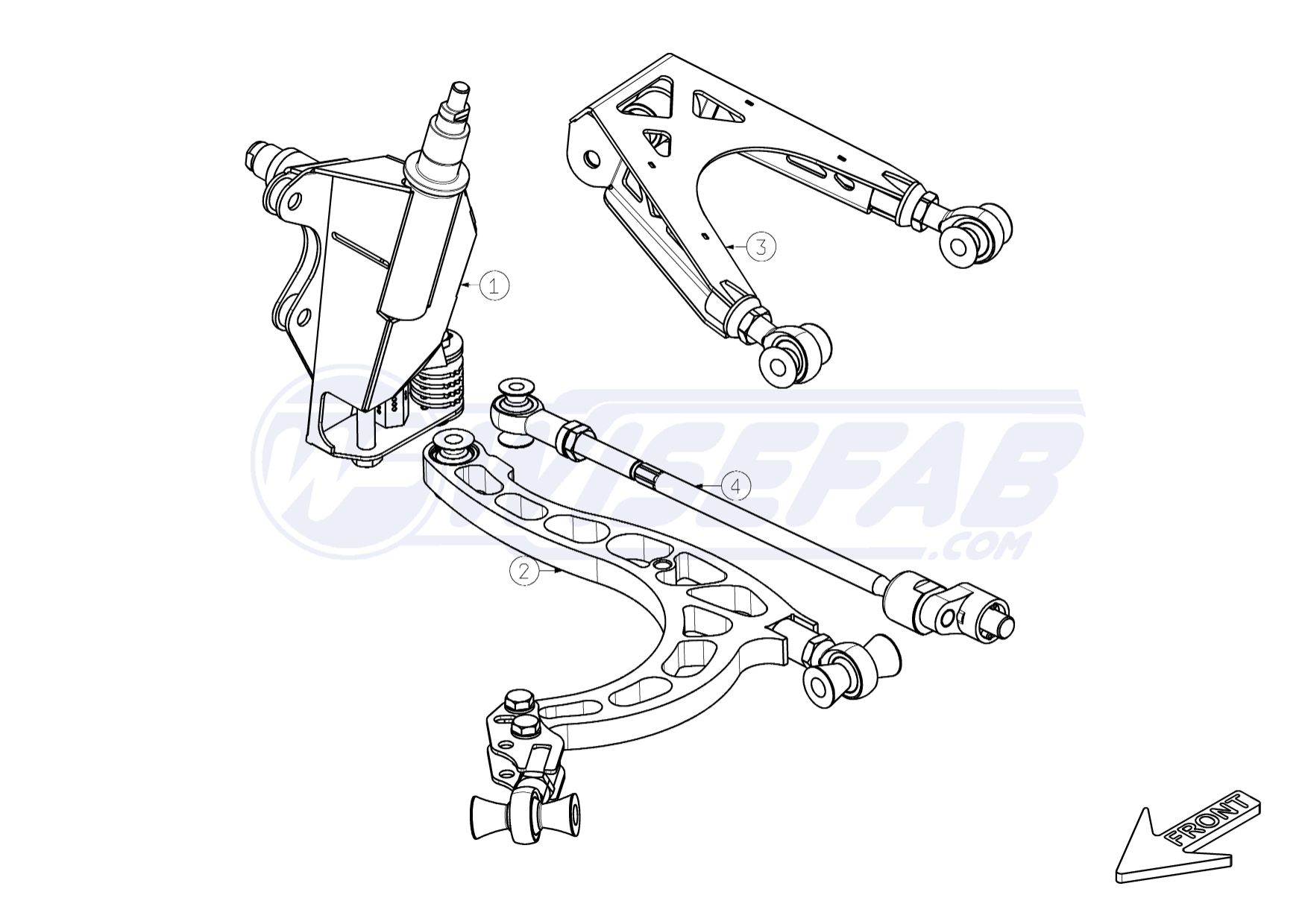 Nissan R33 Front Drift Angle Lock Kit