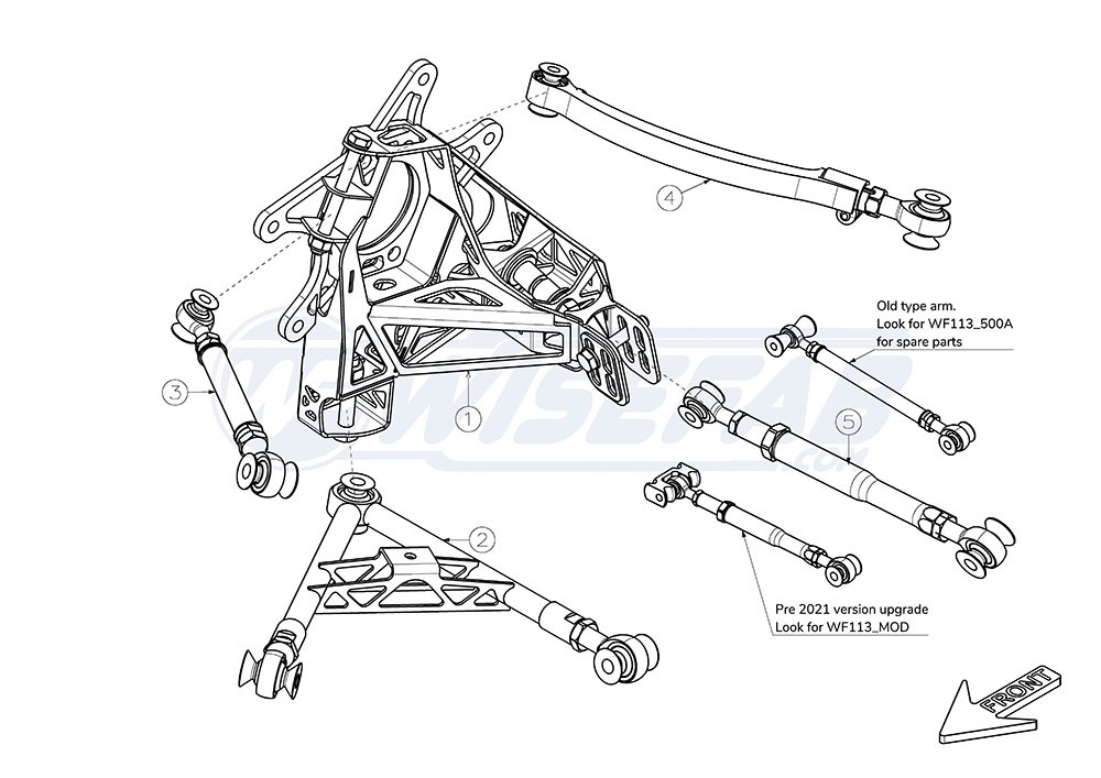 Nissan S13 Rear Suspension Drop Knuckle Kit