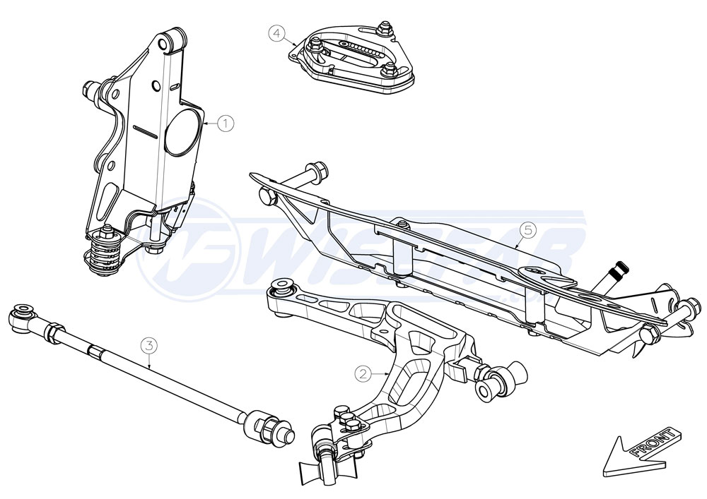 Nissan S14  S15 Front Drift Angle Lock Kit for Front Rack