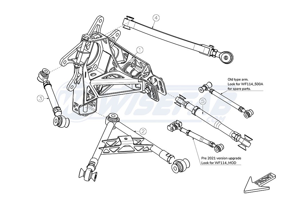 Nissan S14  S15 Rear Suspension Drop Knuckle Kit