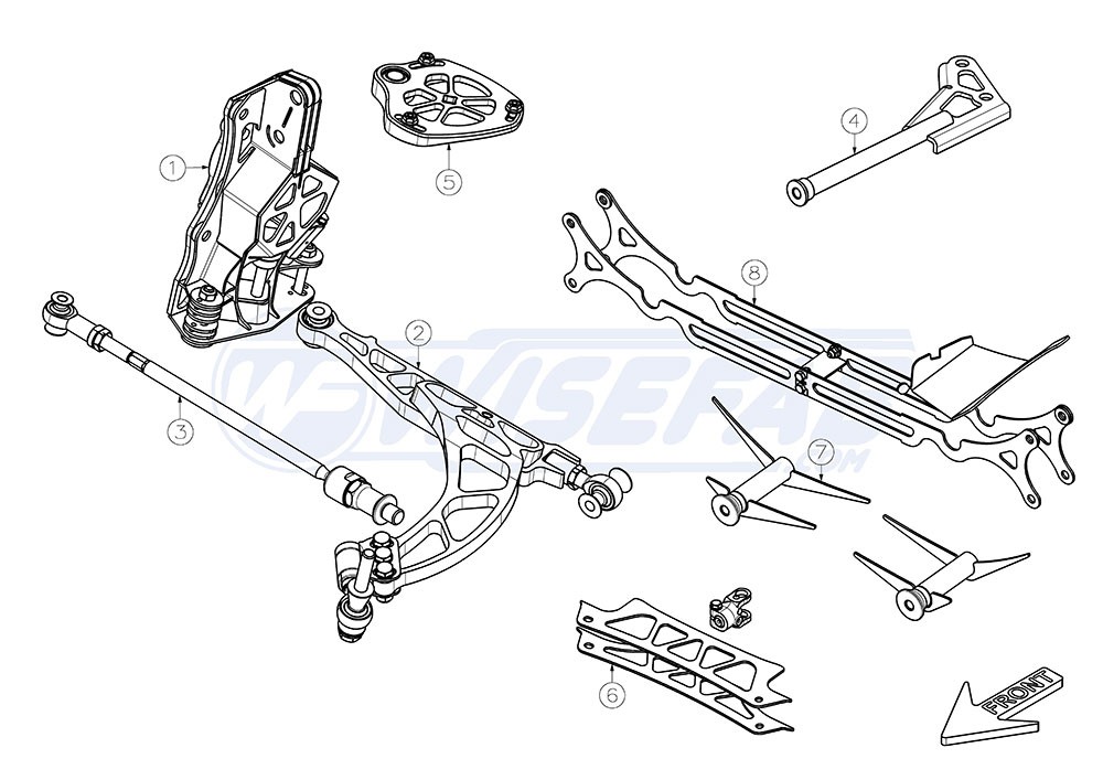 Toyota GT86 Front V2 Lock Kit for Front Rack