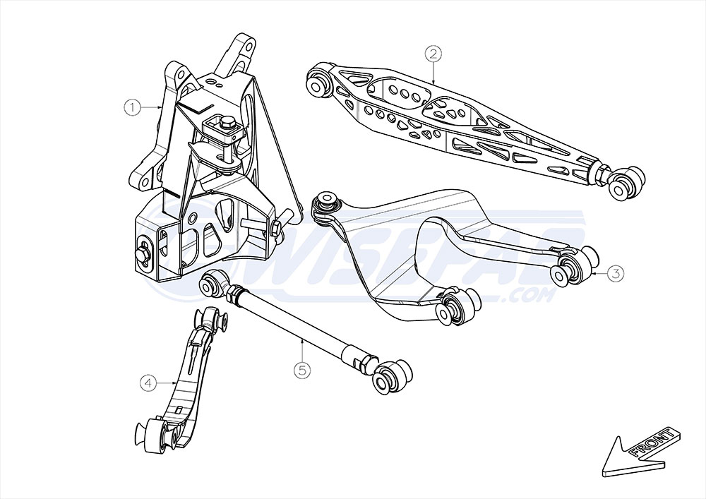 Toyota GT86 Rear V2 Suspension Drop Knuckle Kit